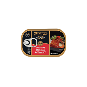 Sardinas premium en salsa de tomate Dolores 120g