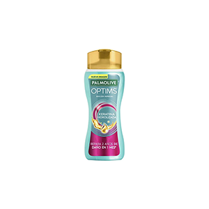 Shampoo 2 en 1 keratina hidrolizada Palmolive Optims 680ml