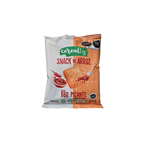 Snack de arroz sabor barbecue picante Cerealty 50g
