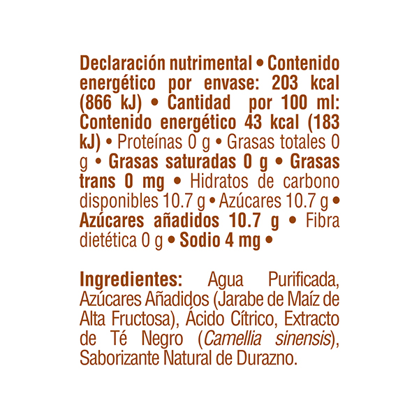 Té de durazno Snapple 473ml - 2