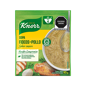 Sopa fideos con pollo Knorr 95g