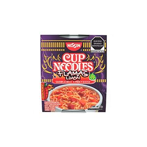 Sopa instantánea flamas limón Nissin 64g