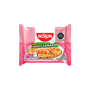 Sopa instantánea ramen camarón Nissin 85g