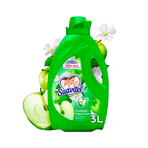 Suavizante de ropa cuidado superior manzana Suavitel 3L