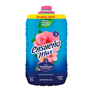 Suavizante de telas frescura primaveral Ensueño Max 9L