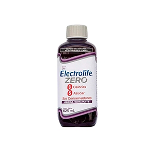 Suero rehidratante uva Electrolife Zero 625ml