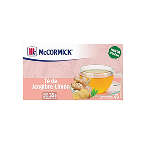 Té de jengibre-limón McCormick 25pz