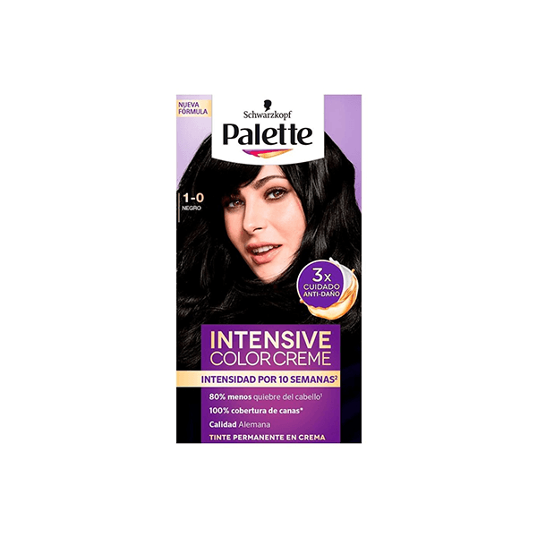 Tinte para el cabello 1-0 negro Palette 50ml