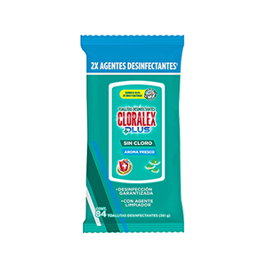Toallitas desinfectantes Cloralex 84pz