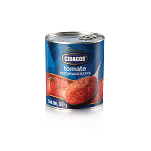 Tomate triturado extra en lata Cidacos 800g