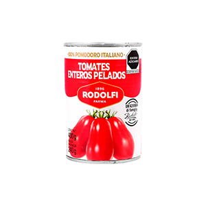 Tomates enteros pelados Rodolfi 400g