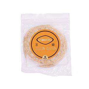Tortillas de harina multigrano sin gluten Sabiolitas 10pz