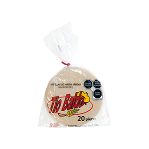 Tortillas de harina crudas Tío Baldo 500g