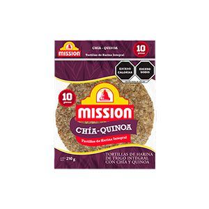 Tortillas de harina integral chía quinoa Mission Foods 250g