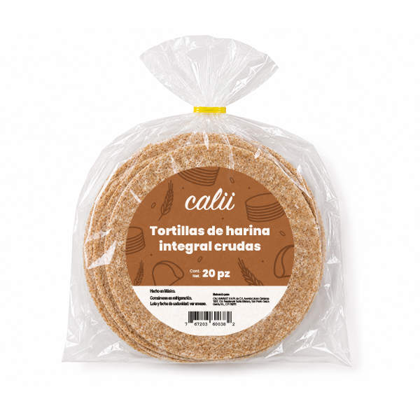 Tortillas de harina crudas integrales Calii 20pz - 2