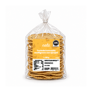 Tostada horneada multigrano con ajonjolí Calii 220g