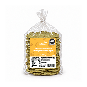 Tostada horneada multigrano con nopal Calii 220g