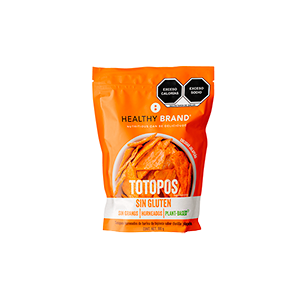 Totopos veganos horneados cheddar jalapeño Healthy Brand 100g