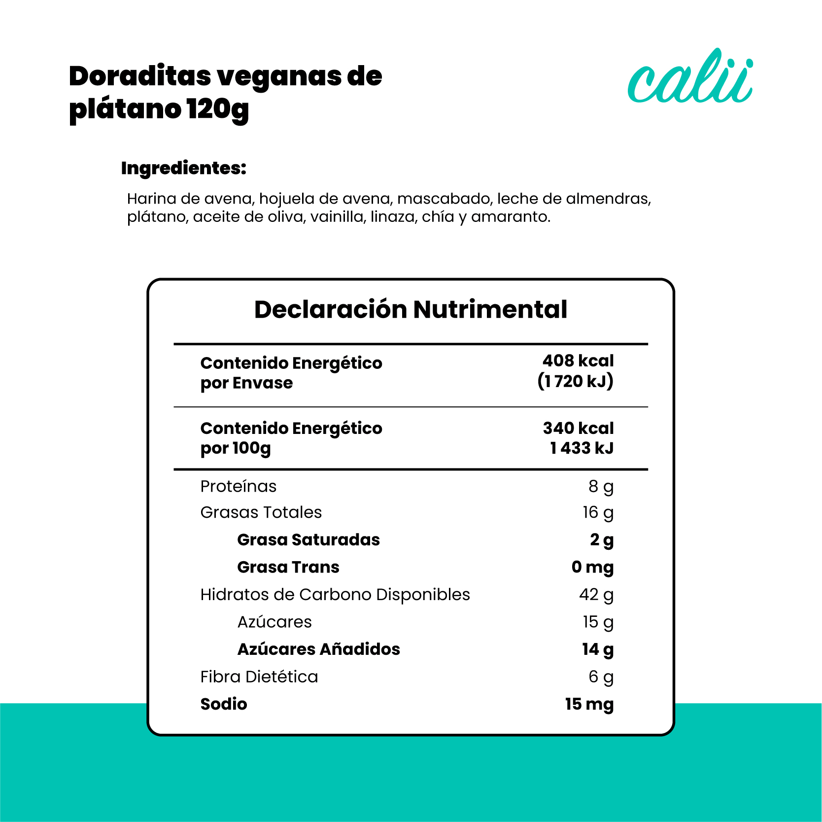 Doraditas veganas de plátano Calii 120g - 2