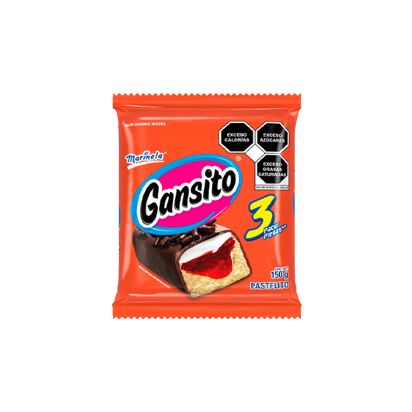 Tri pack Gansito Marinela 150g