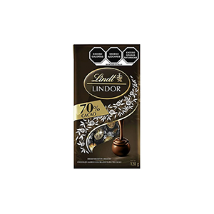 Trufas chocolate 70% cacao relleno suave Lindt 120g