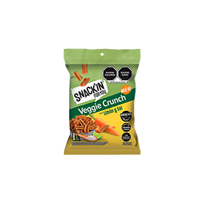 Veggie crunch limón y sal zanahoria y garbanzo Snackin 35g