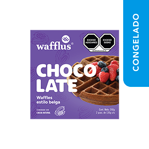 Waffles estilo belga sabor chocolate Wafflus 260g