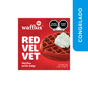 Waffles estilo belga sabor red velvet Wafflus 260g
