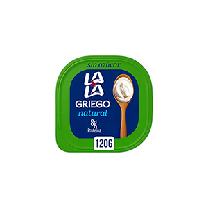 Yoghurt batido griego natural sin azúcar LALA 120g