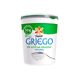 Yoghurt batido griego natural sin azúcar Yoplait 1kg