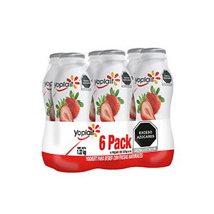 Yoghurt bebible fresa Yoplait 6pz / 1.32kg