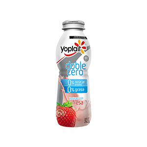 Yoghurt doble cero fresa bebible Yoplait 242g