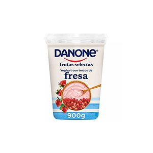Yoghurt con trozos de fresa Danone 900g