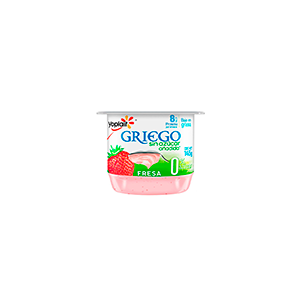 Yoghurt griego batido sin azúcar fresa Yoplait 145g