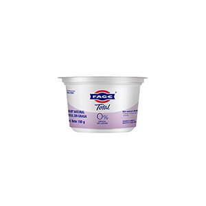 Yoghurt griego natural sin azúcar 0% grasa Fage 150g