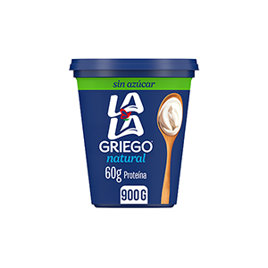 Yoghurt griego natural sin azúcar LALA 900g
